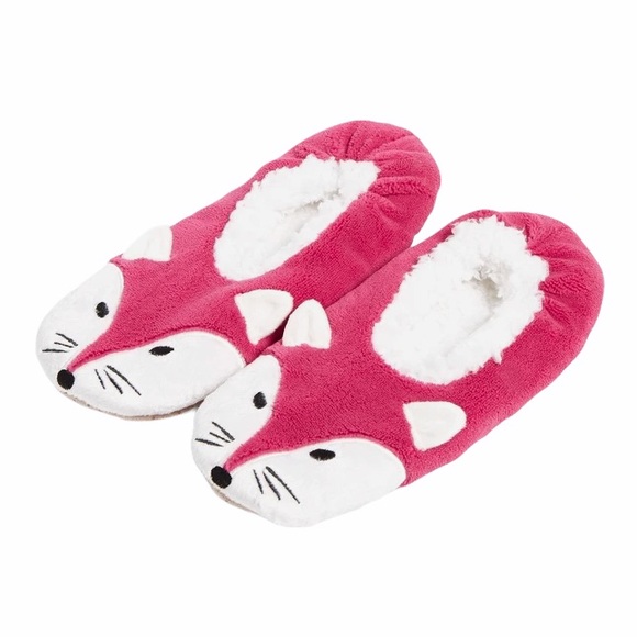Vera Bradley Foxwood Fox Slippers, Pink, 7-8